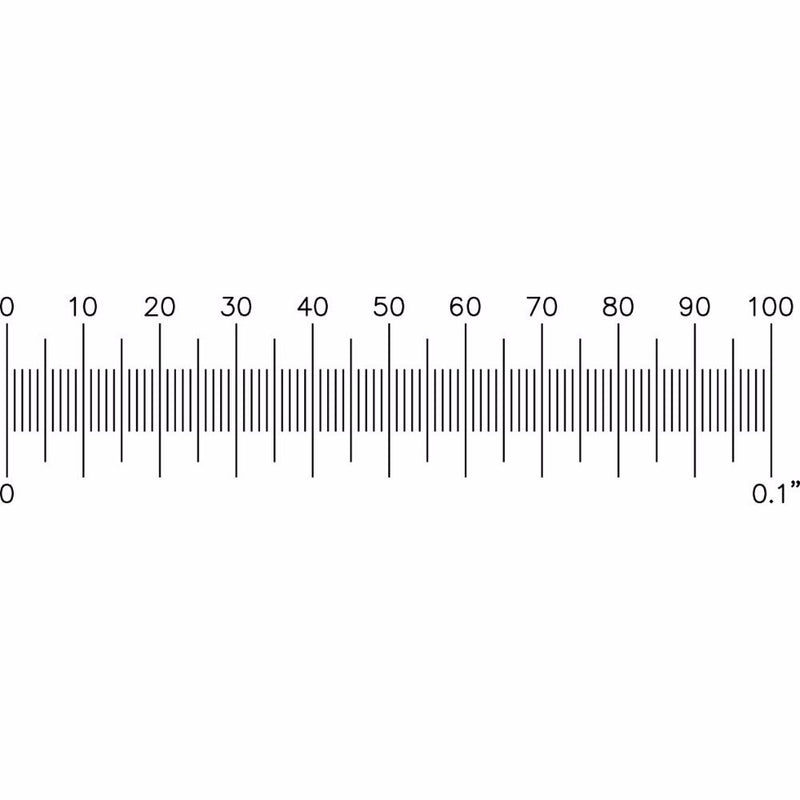 PS4 stage micrometers, 0.1&