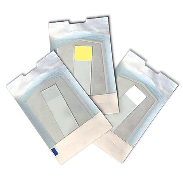 Sterile microscope slides, frosted end