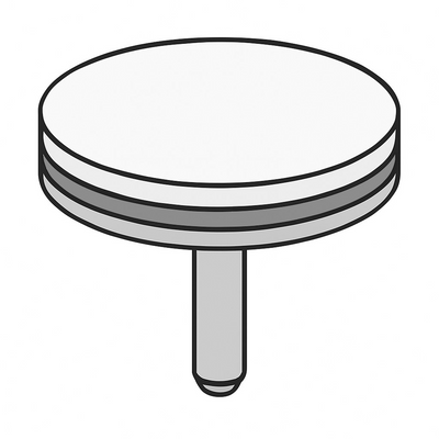 Planotec silicon test specimen, mounted
