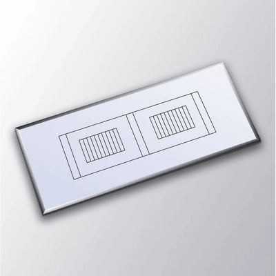 McMaster egg counting chamber, 2 cells, glass and plastic