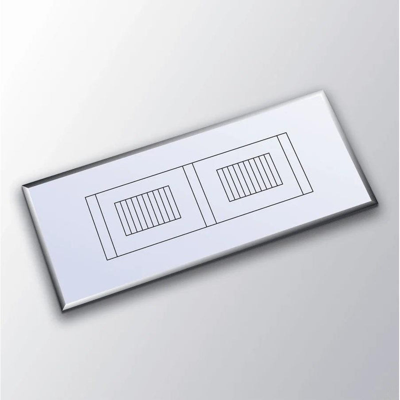 McMaster egg counting chamber, 2 cells, glass and plastic