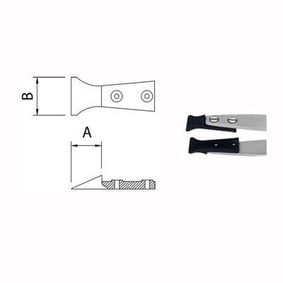Dumont replaceable ESD tip tweezers, WA1 handle (EMS)