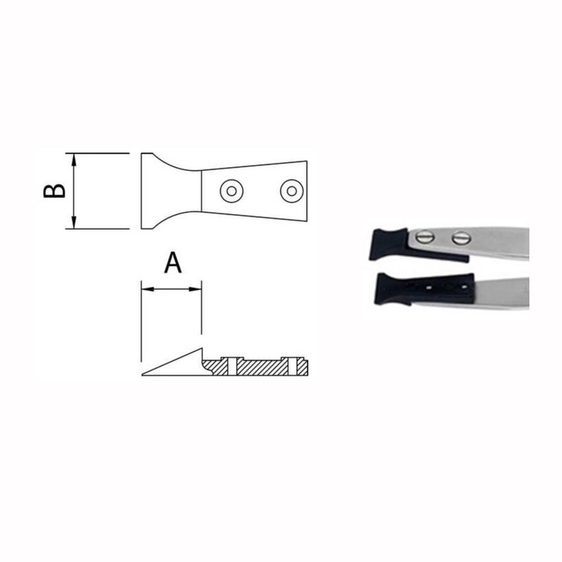 Dumont replaceable ESD tip tweezers, WA1 handle (EMS)