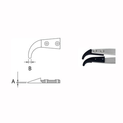 Dumont replaceable ESD tip tweezers, WA1 handle (EMS)