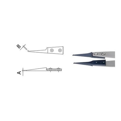 Dumont replaceable STD tip tweezers, WA1 handle (EMS)