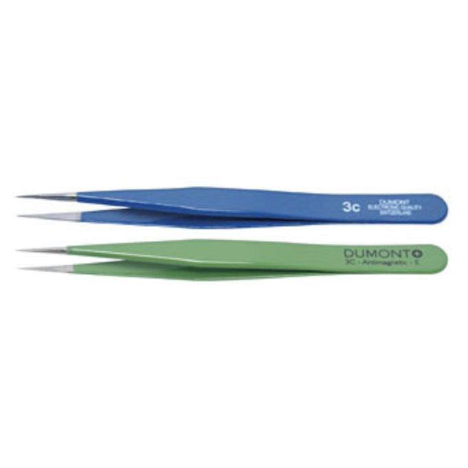 Dumont electronics epoxy-coated tweezers, style 3C