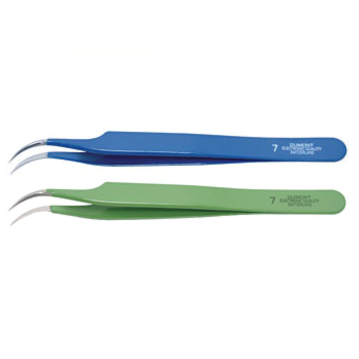 Dumont electronics epoxy-coated tweezers, style 7