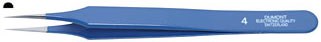 Dumont electronics epoxy-coated tweezers, style 4