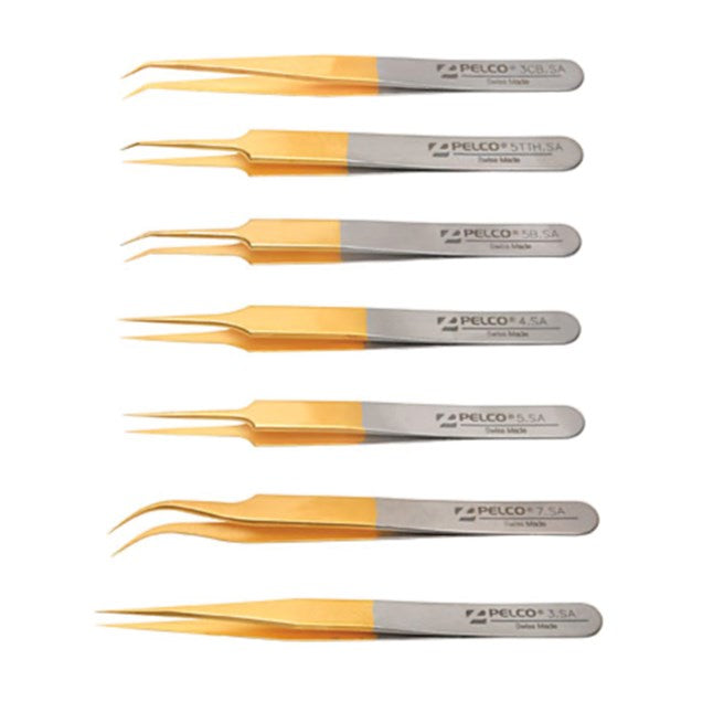 PELCO Pro gold plated tweezers