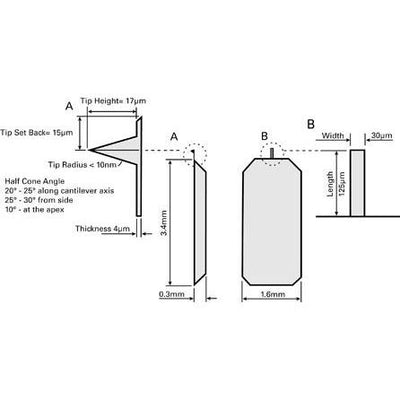 Silicon AFM probes, Tap 300