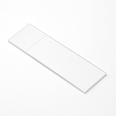 Knittel microscope slides, ground 90 deg.