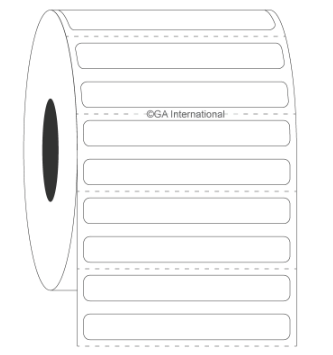 CryoSTUCK frozen vial and surface thermal transfer labels, rectangular