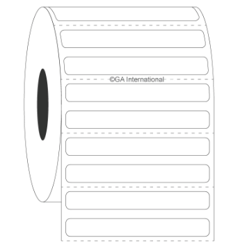 CryoSTUCK frozen vial and surface thermal transfer labels, rectangular