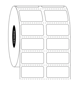 CryoSTUCK frozen vial and surface thermal transfer labels, rectangular