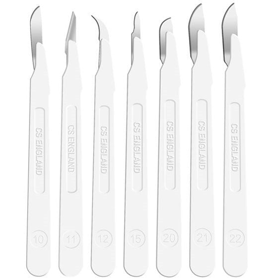 Disposable scalpels, sterile and non-sterile