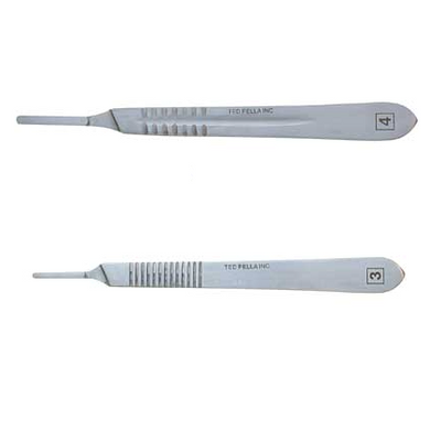 Stainless steel scalpel handles
