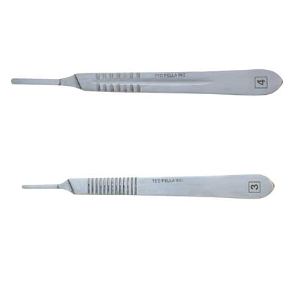 Stainless steel scalpel handles