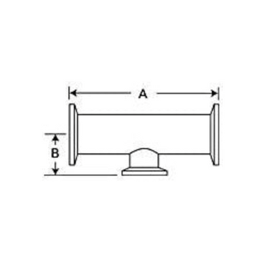 Three-way reducing adapters, SS