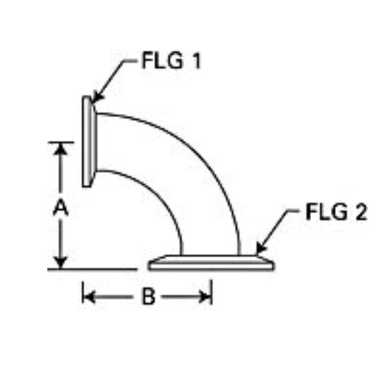 Right-angle elbows, 90 deg., SS