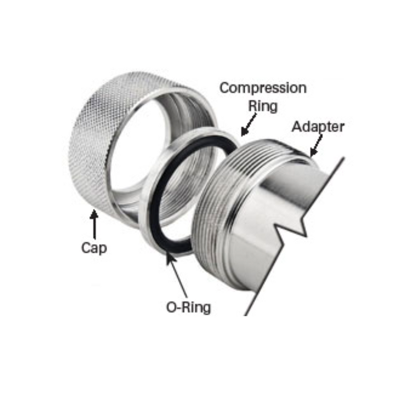 NW/KF compression couplings, SS