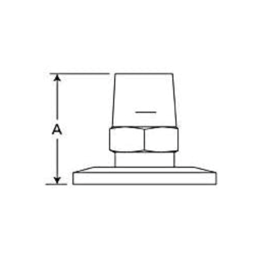 NW/KF flange to male NPT adapters, Al