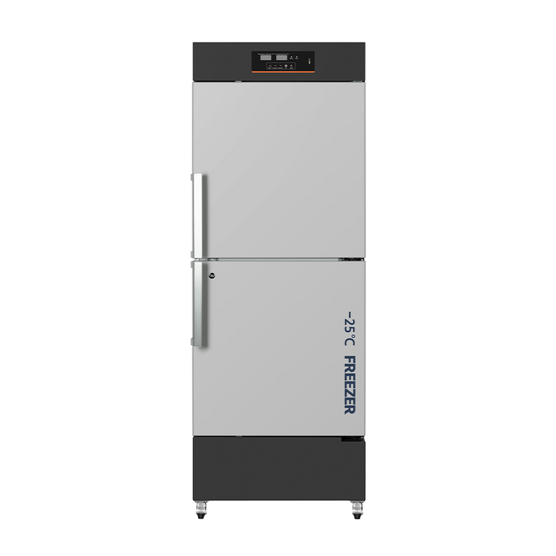 Vacc-Safe combination refrigerator, +8 to +2C and freezer, -10 to -25C