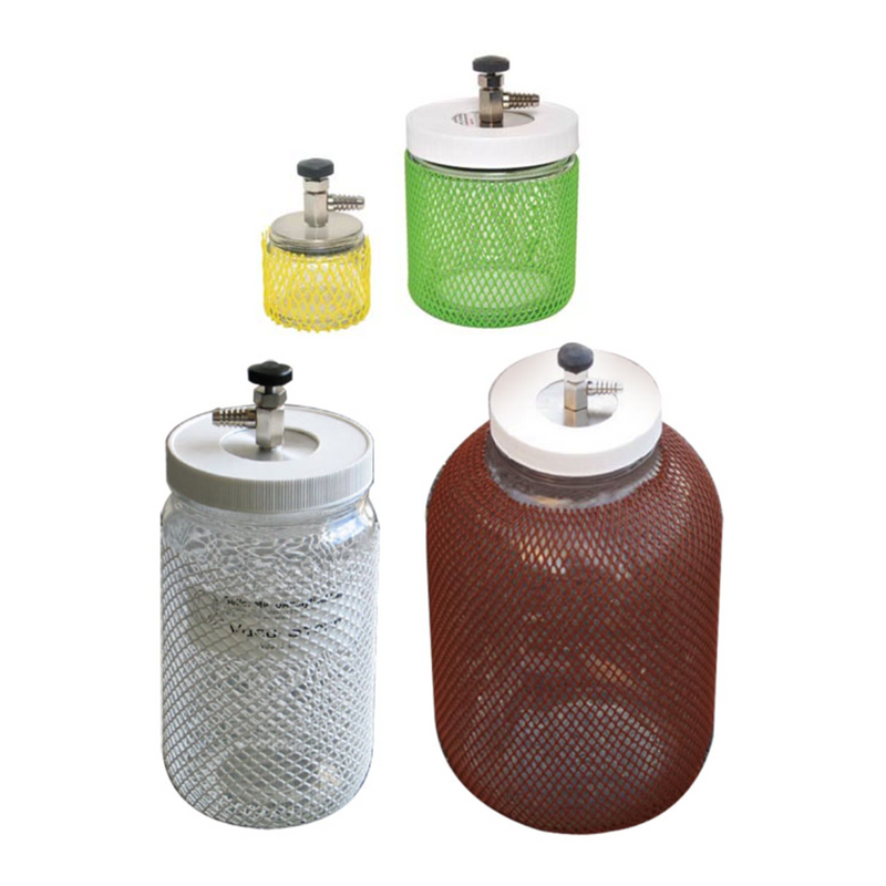 Vacu-Storr vacuum desiccators and high vacuum storage