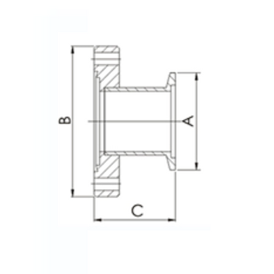 CF to NW/KF adapters, SS
