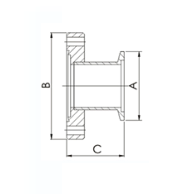 CF to NW/KF adapters, SS