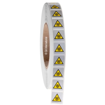 Deep-freeze ISO laboratory warning labels