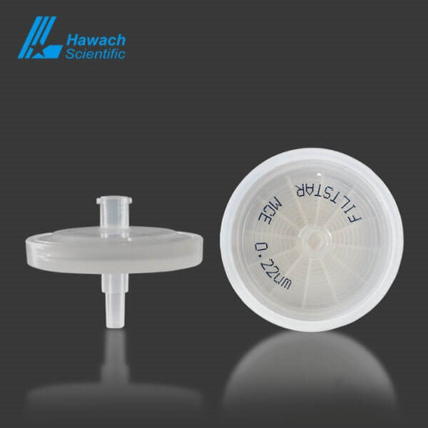 MCE syringe filters, hydrophilic, PP prefilter, non-sterile