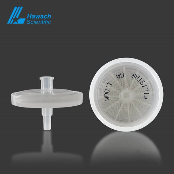 CA syringe filters, hydrophilic, GF prefilter, non-sterile