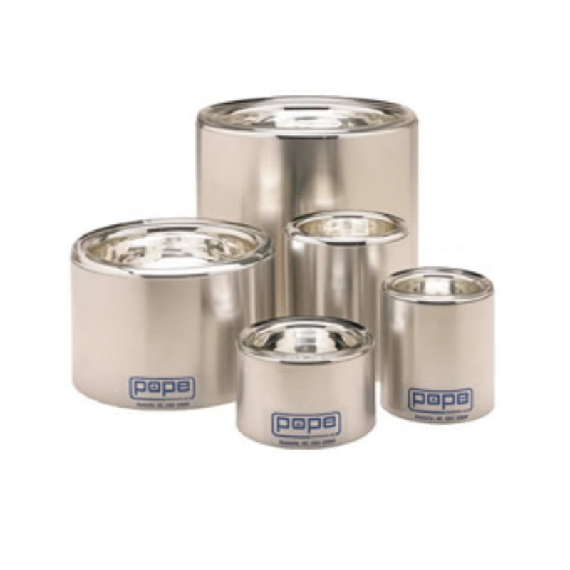 Pope cylindrical cryo dewars, shallow low form