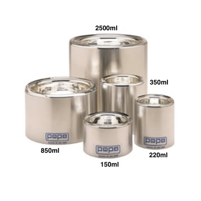 Pope cylindrical cryo dewars, shallow low form