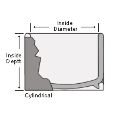 Pope cylindrical cryo dewars, shallow low form