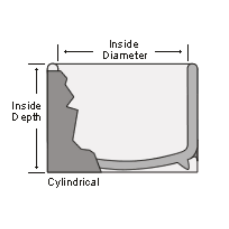 Pope cylindrical cryo dewars, shallow low form