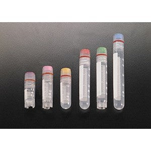 Cryovial tubes with internal thread and silicone o-ring seal