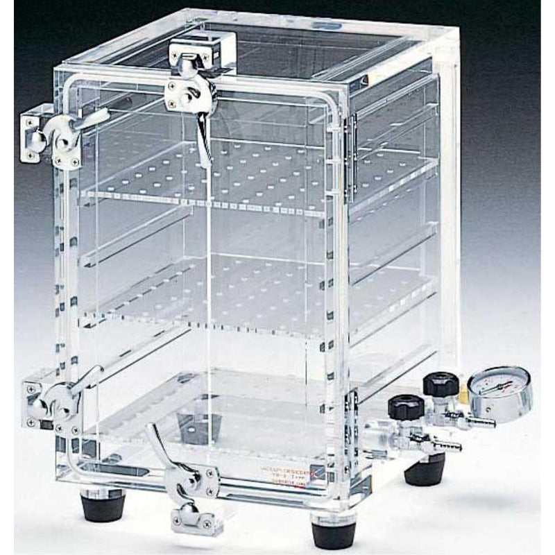 Vacuum desiccator cabinet, adjustable shelves, acrylic