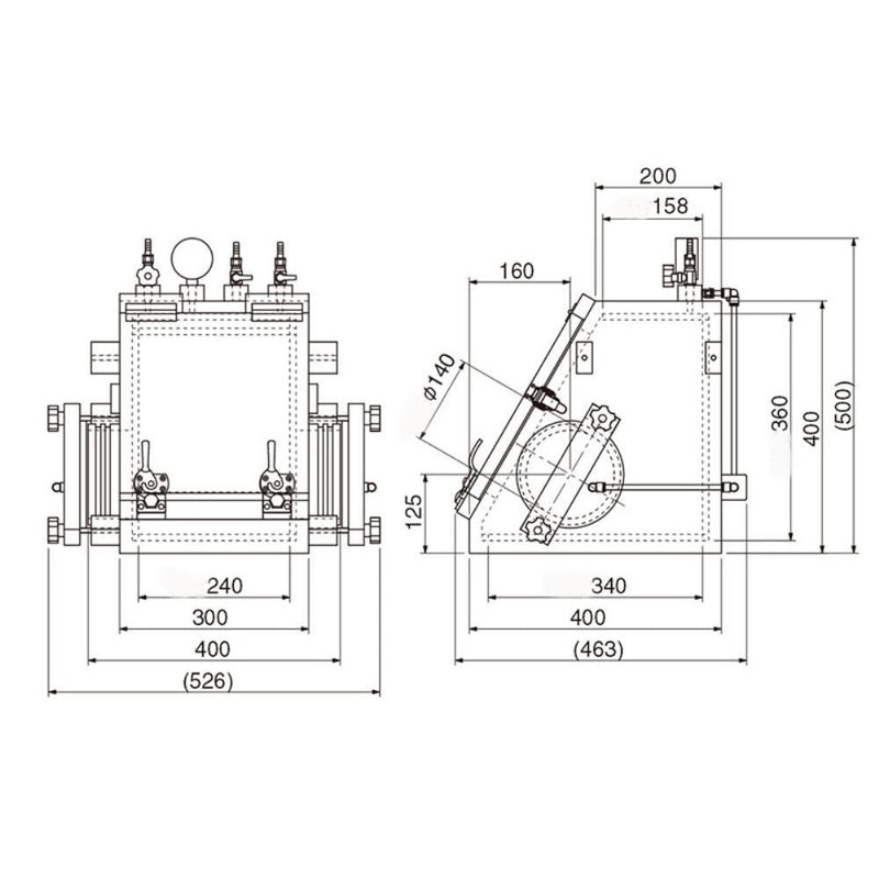 Vacuum glove-box cabinets, acrylic