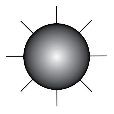 Epoxy magnetic particles