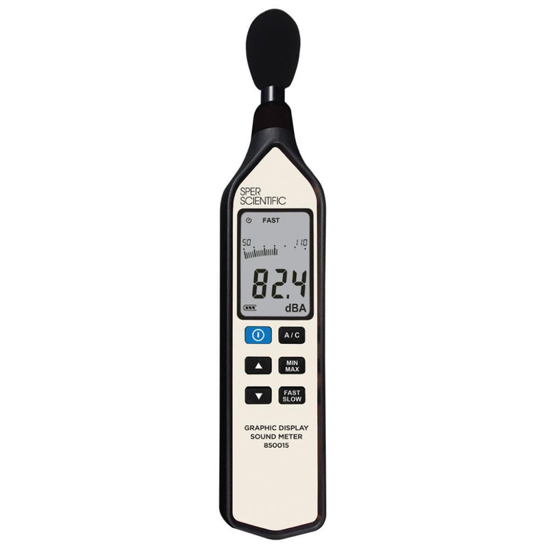 Graphic display sound meter