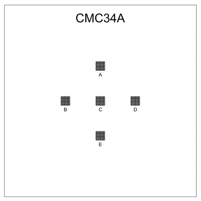 CMC34A microscope coverglass, correlative grids