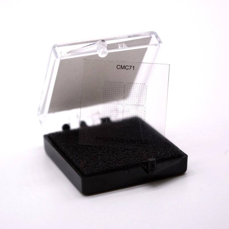 CMC71 microscope coverglass, correlative grids