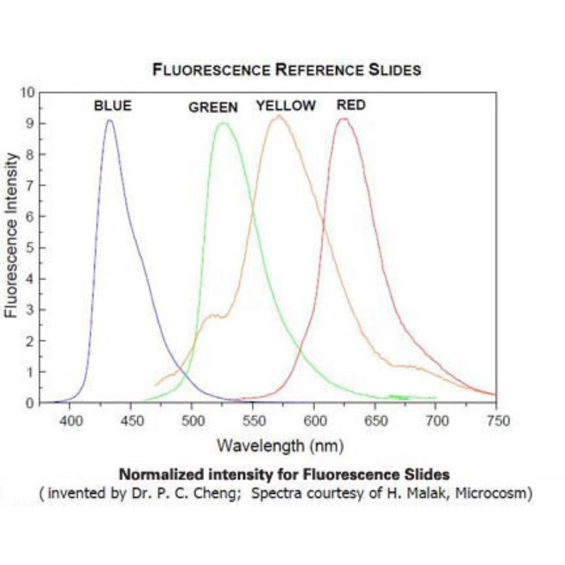 Fluorescence reference microscope slides