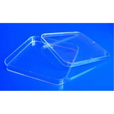 Square petri dishes, sterile, PS