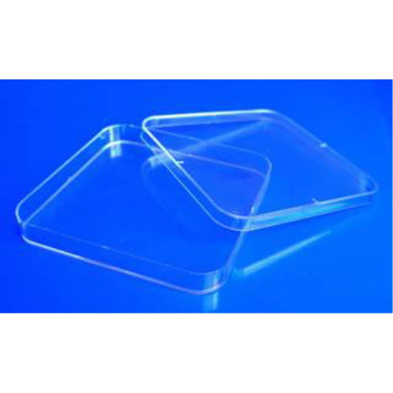 Petri dishes, PS, 130 x 130 x 17mm, square, sterile