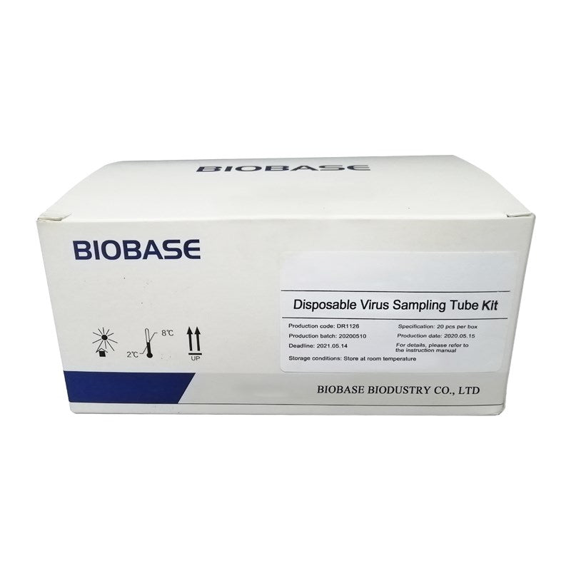 Disposable virus sampling tube kits