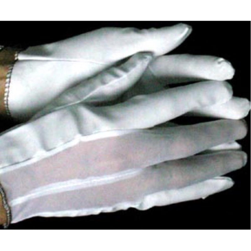 Lint-free gloves with plastic palm
