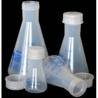 Erlenmeyer flasks with PP screw cap, PP