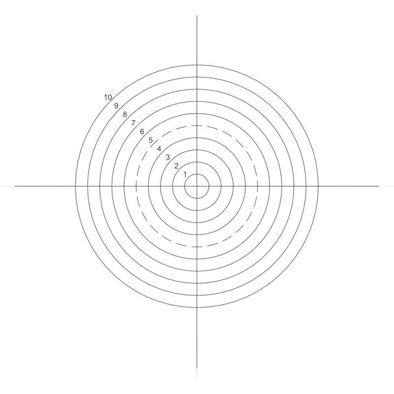 NE42 eyepiece reticles, concentric circles